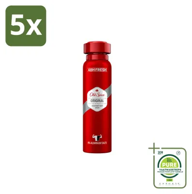 Produktbild von 5 x Old Spice Original Deospray - 150 ml - Großpackung - 5 Stücke