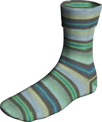 Produktbild von Lang Yarns - Super Soxx Color 4-fach DiscoSoxx 0520 grün blau