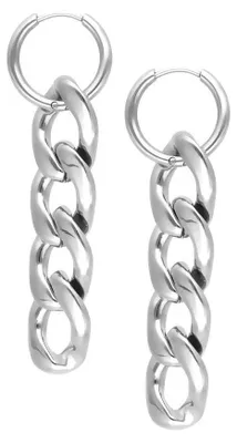 Produktbild von Wildcat Ohrringe - Little Chunky Hoops - Silber - Chirurgenstahl 316L - wasserfest, langlebig, hautverträglich, Silber