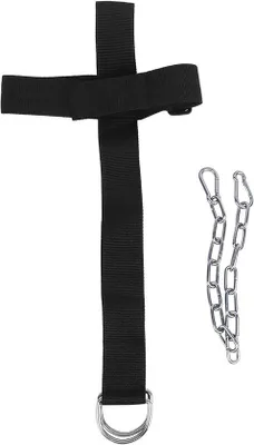 Produktbild von Hundetrainingshalsband – Hauptkopfband – Krafttraining – Verstellbares Band – 250 lbs Kette – Schwarz