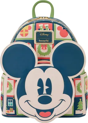 Image de Disney by Loungefly Mini sac à dos Mickey et Minnie Holiday