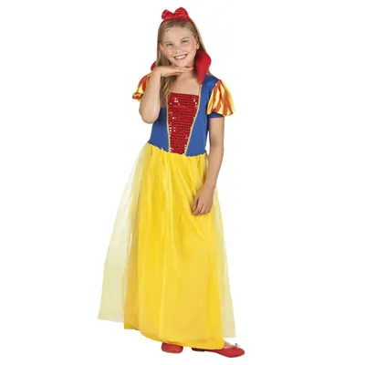 Produktbild von Kinder Schneewittchen Kostüm (Kleid & Haarreif) Größe: 4-6 Jahre (110-122)
