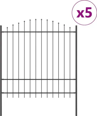 Obrázek produktu pro vidaXL Plot do zahrady WOERDEN, 5 kusů, 170 x 215 cm, šedá barva