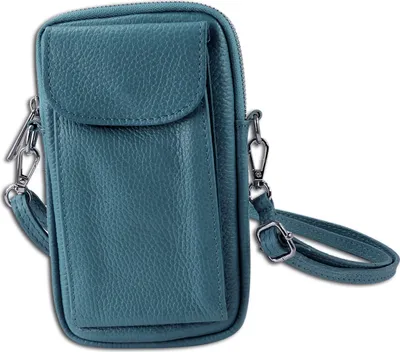 Produktbild von Toscanto Leder Tasche Umhängetasche Handtasche hellblau OTT827SH