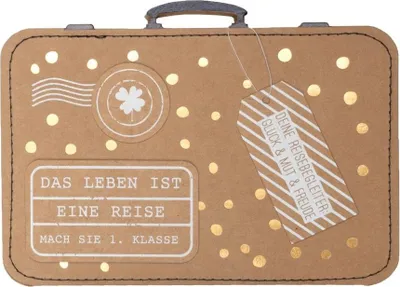 Produktbild von Kofferkarte "Das Leben ist eine Reise"