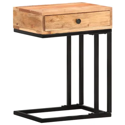Image de Table d'appoint en forme d'U 45x30x61 cm Bois d'acacia massif