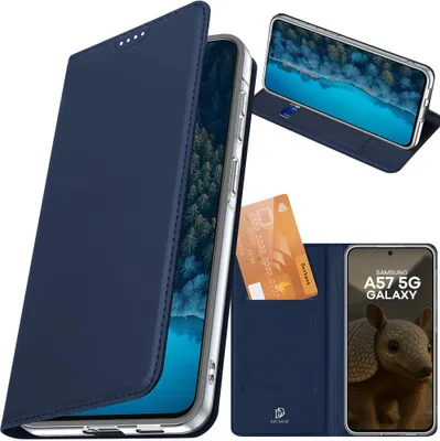 Produktbild von Handyhülle mit Klappe für Galaxy A57 5G, Dux Ducis Skin Pro, Dunkelblau
