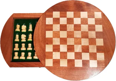 Produktbild von Schachspiel, Holz, magnetisch H: 3,5cm