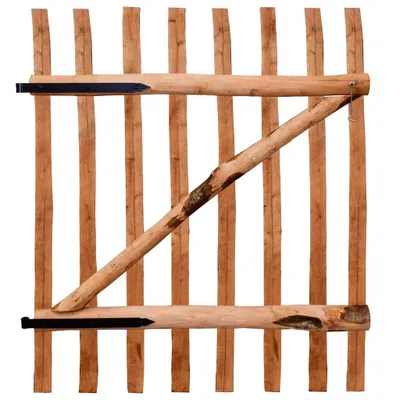Produktbild von vidaXL Zauntor Einflügelig Haselnussholz Imprägniert 100×120 cm