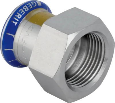 Obrázok produktu pre Geberit GE Mapress, nerezová oceľ, plyn, prechodka, d42 mm x Rp6/4, 1 ks.