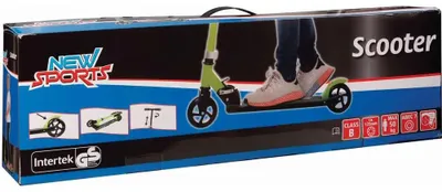Produktbild von New Sports Scooter Grün/Schwarz, 125 mm, ABEC 7