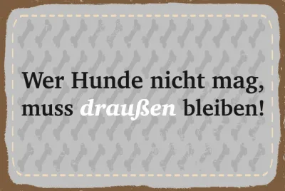 Produktbild von vianmo Blechschild 30x40 cm Wer Hunde nicht mag