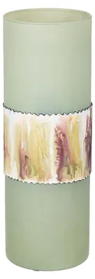 Zdjęcie produktu dla Wazon Gilde, cylindryczny, "Imperial", szkło, zielony, opakowanie: 1 szt., wysokość: 35,5 cm, średnica: 12 cm, numer katalogowy: 51784, kod produktu: 4063387517840