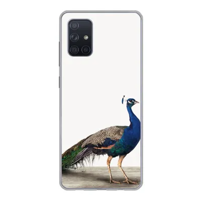 Produktbild von MuchoWow® Handyhülle Schutzhülle Hülle für Samsung Galaxy A51 Pfau - Federn - Vogel - Kinder - Jungen - Mädchen Silikon Softcase Handy Hülle - Schutzabdeckung