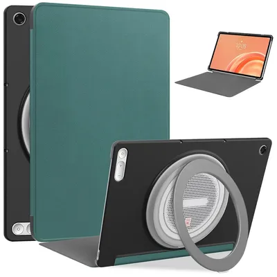 Produktbild von Schutzhülle mit Klappe für Lenovo Tab Plus Gen. 2, Bizon Case Tab Croc, Dunkelgrün