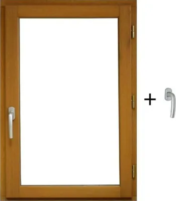 Image de Fenetre Bois 1 Vantail H60 x L60 cm Côte Tableau Tirant Droite, poignee (ref 010220F9)