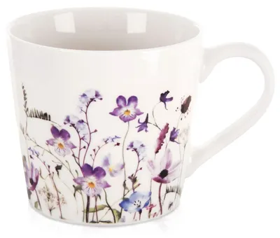 Produktbild von Porzellantasse mit Blumenmuster, 430 ml Fassungsvermögen