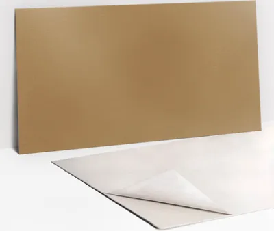 Obrázek produktu pro Ochranný Panel PVC - Samolepicí Vinylové Dlaždice na Stěnu - 100 x 50 - hnědá barva
