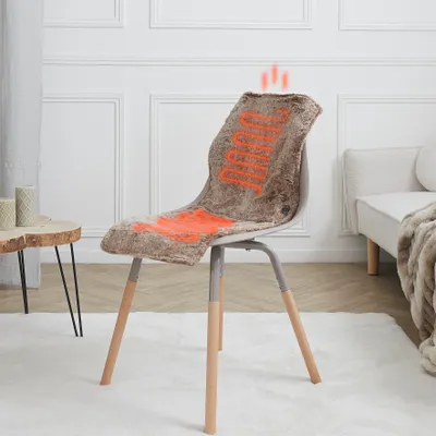 Image de Jeté de Chaise - SENSLY - Chauffant - USB - Gris