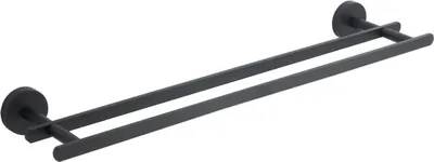 Produktbild von Mexen Loft Doppelhandtuchhalter, Schwarz - 7012625-70
