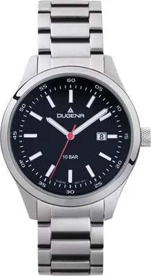 Produktbild von Dugena 4461031 Herren-Armbanduhr, Edelstahl-Gehäuse, Metall-Armband
