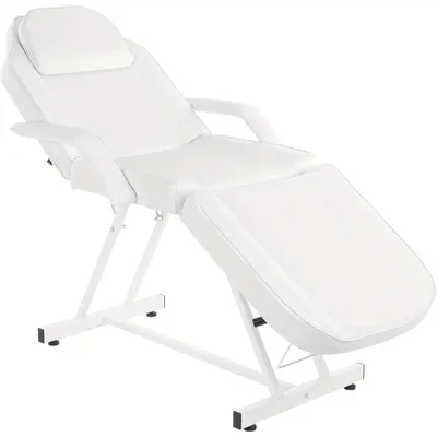 Obrázek produktu pro Lékařská křeslo - Lékařská lůžka - Masážní stůl - Kosmetické lehátko - Kadeřnické křeslo - Bílá barva - Ergonomický design