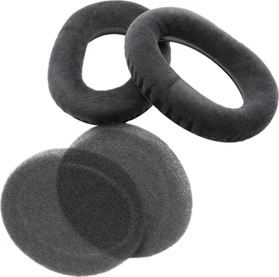 Produktbild von vhbw Ohrpolster kompatibel mit Sennheiser HD565, HD545, HD580, HD650, HD600 Kopfhörer Headset, Schaumstoff Schwarz