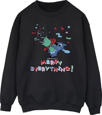 Produktbild von Disney - "Merry Everything" Sweatshirt für Herren BI30992 (XL) (Schwarz)