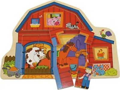 Obrázek produktu pro Puzzle farma vkládačka 13dílků