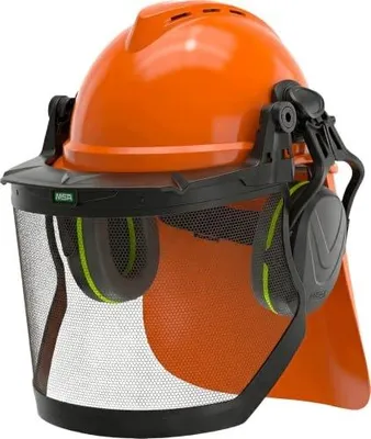 Zdjęcie produktu dla Kask ochronny msa v gard 500 zestaw leśny wizjer słuch