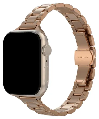 Productafbeelding van Selencia Slim Steel schakelbandje voor de Apple Watch | 38/40/41/42 mm - Rosé Goud