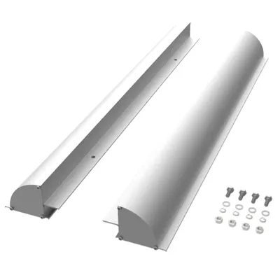 Image de Support en aluminium enjoy solar® pour module solaire, argenté, pré-percé, pour camping-car, 670 mm, 0 % de TVA.