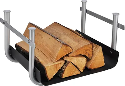 Produktbild von Kaminholzhalter für Kaminofen aus pulverbeschichtetem Stahl 44x34x25cm