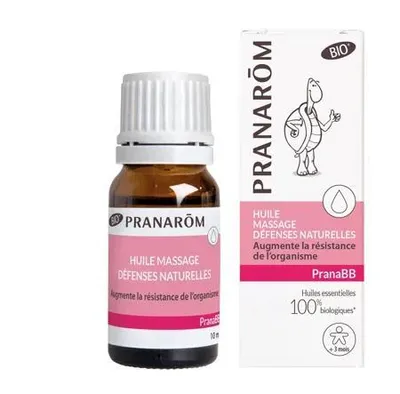 Immagine prodotto di Pranarôm PranaBB Olio da massaggio biologico difese naturali - 10 ml