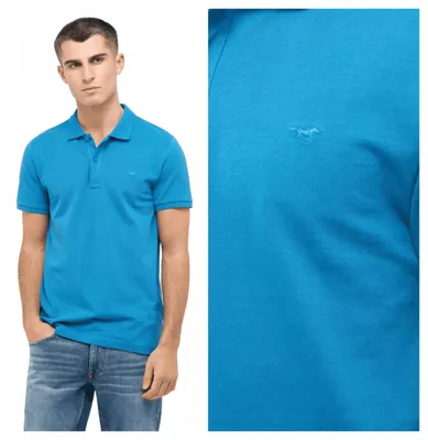 Immagine prodotto di Mustang | Polo da uomo Pierre, turchese, vestibilità slim, cotone, XXL