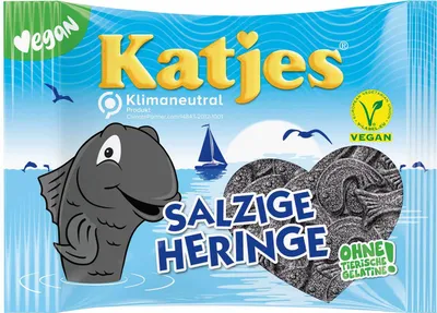 Produktbild von Katjes Salzige Heringe ohne Tierische Gelatine und Vegan 200g