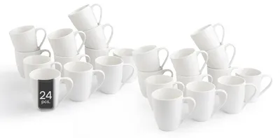 Produktbild von Kaffeetassen - Weiß - Bone China - 360 ml - 24er Set