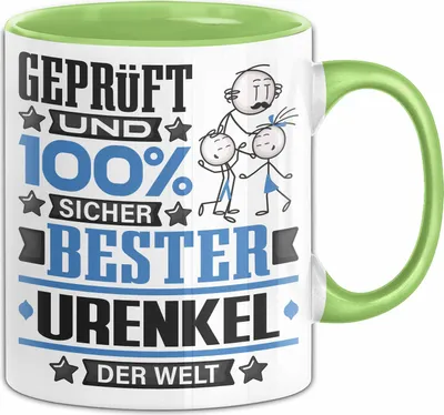 Produktbild von Urenkel Geschenk Lustiger Spruch für Urenkel Geschenkidee Bester Urenkel Der Welt (Grün)