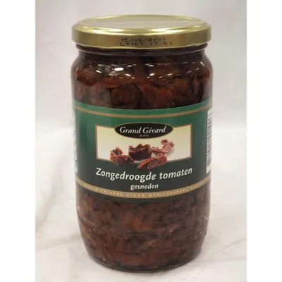 Produktbild von Grand Gérard Zongedroogde Tomaten gesneden 670g Glas (Sonnengetrocknete Tomaten - geschnitten)
