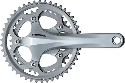 Produktbild von SHIMANO Kurbelgarnitur FC-CX50 - 10-fach, 170 mm, 46-36 Zähne, 36 Zähne, Silb...