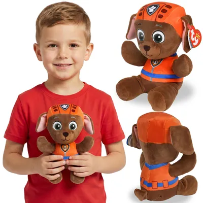 Produktbild von TY Paw Patrol ZUMA Plüschmaskottchen, Plüschtier, Kuscheltier Beanie Babies, weiches Sensorikspielzeug 20 cm