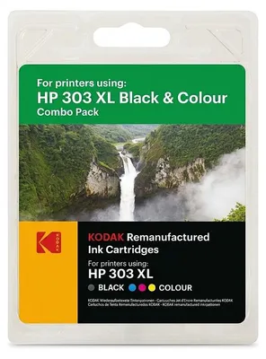 Productafbeelding van 185H030317 KODAK HP PH6230 Inkt (2) 303XL 3YN10AE 1x12ml/1x10ml zwart + kleuren (185H030317)