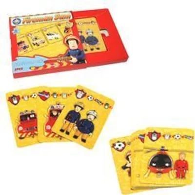 Produktbild von Kinder Quartett Kartenspiel | Feuerwehrmann Sam | 32 Karten