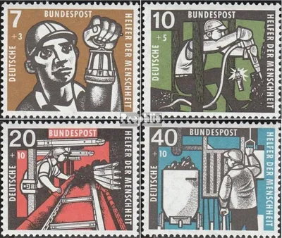 Produktbild von Briefmarken BRD (BR.Deutschland) 1957 Mi 270-273 (kompl.Ausg.) FDC Kohlebergbau