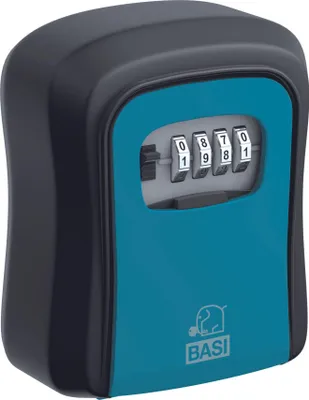 Produktbild von BASI - Schlüsselsafe - schwarz-blau - SSZ 200 - mit Zahlenschloss - Aluminium