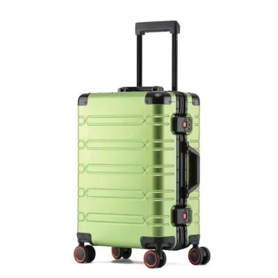 Produktbild von Heuer "LINE" Aluminiumkoffer Reisekoffer Hartschale, Hellgrün, 20 Zoll