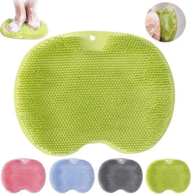 Produktbild von Famanu Fußmassagekissen - Fußreiniger mit Antirutsch-Saugnäpfen