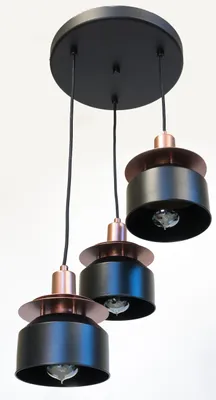 Obrázok produktu pre Moderná závesná lampa Industrial Retro Andromeda čierna 2687/Z-B-3