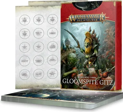 Produktbild von Gloomspite Gitz: Warscroll Cards (English)