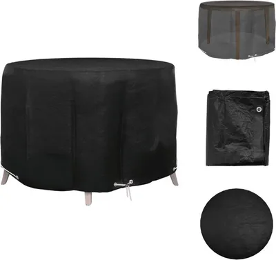 Zdjęcie produktu dla vidaXL Pokrowiec na meble ogrodowe 6 oczek Ø125x75 cm okrągły - Pokrowce ochronne na meble ogrodowe